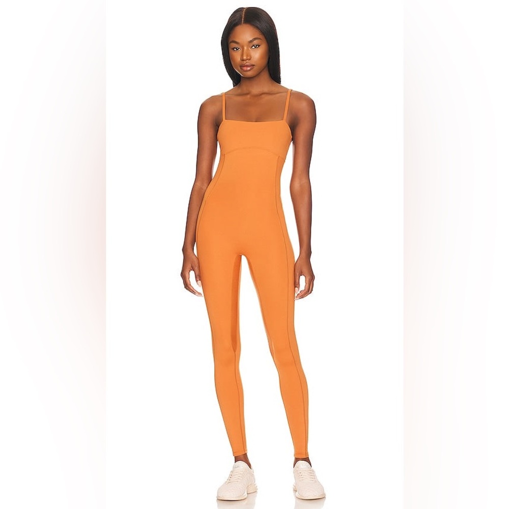 FlowWell Beingwell + Wellbeing Fleur Jumpsuit in Burnt Orange‎ NWT Large